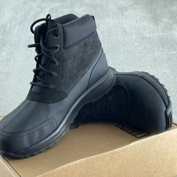 UGG Men's Emmett Duck Boot Black 13 Durable Rubber Sole NWOB S016 - Picture 3 of 8